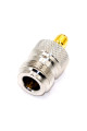 Перехідник SMA standard (female) - N type (female), корпус metal, тип 1