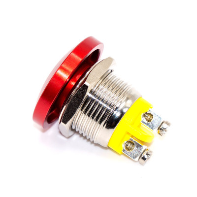 Кнопка Anti-Vandal high Button GQ16D "гриб", 16мм, без фіксації, 2pin, OFF-(ON), гвинт