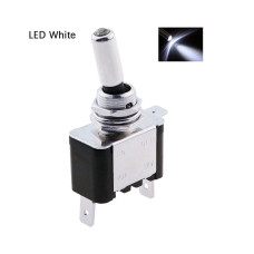 Тумблер авто ASW-07D, подсветка LED 12V, 20A, 3pin, clear
