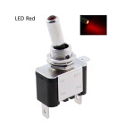 Тумблер авто ASW-07D, подсветка LED 12V, 20A, 3pin, red