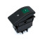 Переключатель кулисный RK1-06N, подсветка 12V, 4pin, Green