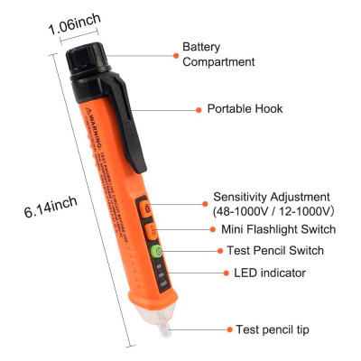 Безконтактний детектор напруги PM8909, PEAKMETER