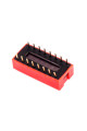 DIP перемикач (dip switch) DS-08 в плату, 16pin, ON-OFF, red