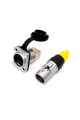 Комплект waterproof Network - гніздо RJ-45 монтажне з екраном та штекер RJ-45