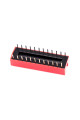DIP перемикач (dip switch) DS-12 в плату, 24pin, ON-OFF, red