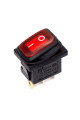 Перемикач міні KCD1-2-101NW, IP65, 6A, 3pin, підсвічування 220V, ON-OFF