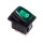 Перемикач міні KCD1-2-101NW, IP65, 6A, 3pin, led 220V, Green 