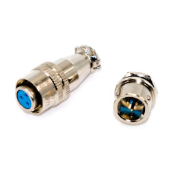 Разъем XS9 (9мм) быстросъемный, IP54, комплект, metal, 3pin