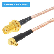 Пігтейл антенний MMCX (MMCX - гніздо SMA (female) standard) pigtail, з кабелем, 20см