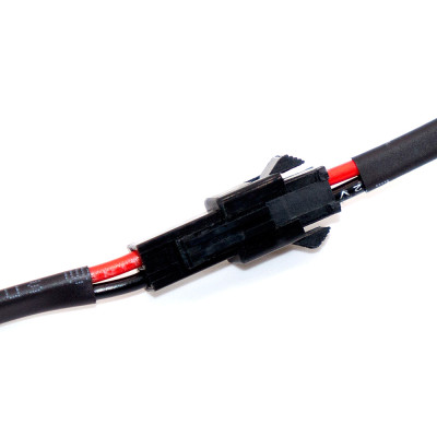 Роз'єм живлення mini DC на 2 контакти SM2.54-2P (штекер + гніздо), кабель 20AWG
