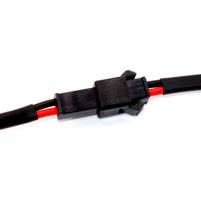 Роз'єм живлення mini DC на 2 контакти SM2.54-2P (штекер + гніздо), кабель 20AWG