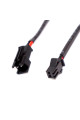 Роз'єм живлення mini DC на 2 контакти SM2.54-2P (штекер + гніздо), кабель 20AWG