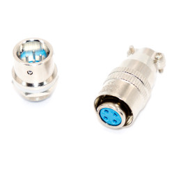 Роз'єм XS12 (12мм) авіаційний, IP54, комплект, metal, 4pin