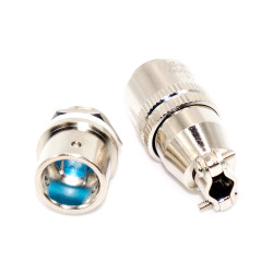 Роз'єм XS12 (12мм) авіаційний, IP54, комплект, metal, 2pin