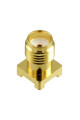 Гніздо SMA (female) standard, монтажне на плату SMD, вертикальне, gold