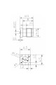 Гніздо SMA (female) standard, монтажне на плату SMD, вертикальне, gold