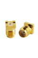 Гніздо SMA (female) standard, монтажне на плату SMD, вертикальне, gold