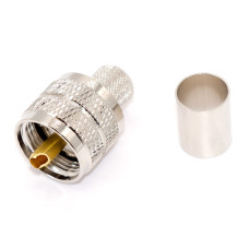 Штекер UHF (male), PL-259 обтискний на кабель RG-8 (RG-11, RG-213), metal