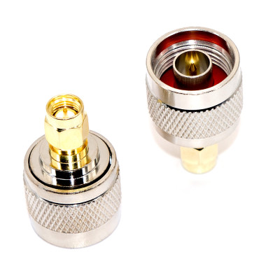 Перехідник SMA - N type, N-type (male) - SMA standard (male), корпус metal