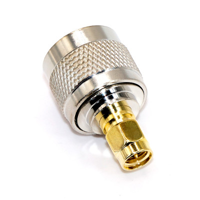 Перехідник SMA - N type, N-type (male) - SMA standard (male), корпус metal