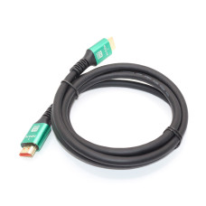 Шнур HDMI (штекер - штекер) HD2.1V, 8K, 48Gbps, gold, metal, 1.5м