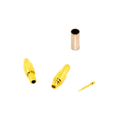 Разъем MMCX (male) обжимной на кабель RG-174, gold