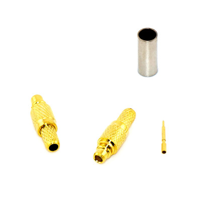 Разъем MMCX (male) обжимной на кабель RG-174, gold