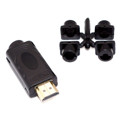 Штекер HDMI, 20pin, кабель під гвинт-термінал, пластик