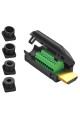 Штекер HDMI, 20pin, кабель під гвинт-термінал, пластик