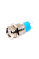 Кнопка з фіксацією GQ12F-10EL anti-vandal, плоска 12мм, 4pin, LED red 220V