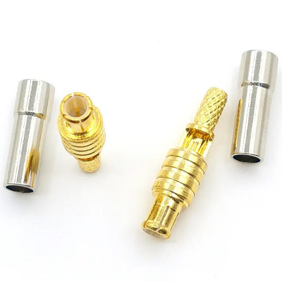 Роз'єм MCX (male) обтискний на кабель RG-174, gold
