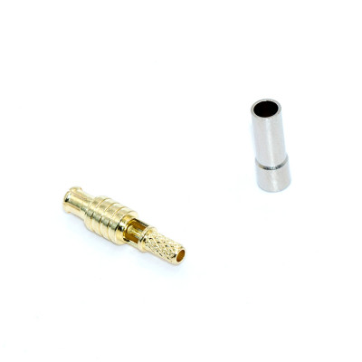 Роз'єм MCX (male) обтискний на кабель RG-174, gold