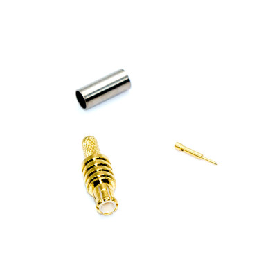 Роз'єм MCX (male) обтискний на кабель RG-174, gold