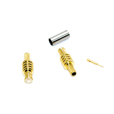 Роз'єм MCX (male) обтискний на кабель RG-174, gold