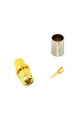 Штекер SMA (male) standard, обтискний на кабель 5D-FB / H155 / LMR300, gold