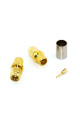 Штекер SMA (male) standard, обтискний на кабель 5D-FB / H155 / LMR300, gold