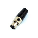 Роз'єм аудіо XLR, гніздо mini XLR 5pin, корпус metal, на кабель
