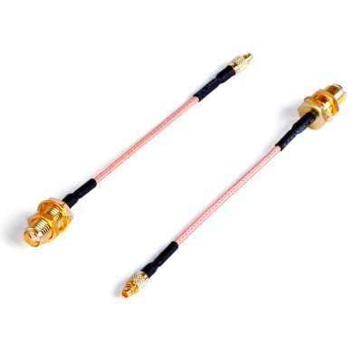 Пігтейл антенний MMCX (MMCX - гніздо SMA (female) standard) pigtail, з кабелем, 8см