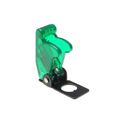Кришка SAC-01 до тумблера 12мм, корпус прозорий green