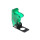 Крышка SAC-01 к тумблеру 12мм, корпус прозрачный green