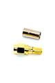 Штекер SMA (male) standard, обжимной (кабель RG-58) пайка, gold, тип 2