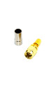 Штекер SMA (male) standard, обжимной (кабель RG-58) пайка, gold, тип 2