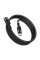 Удлинитель USB, штекер TYPE C - гніздо TYPE C, v.2.0, U107, hoco, сетка, 1.2м