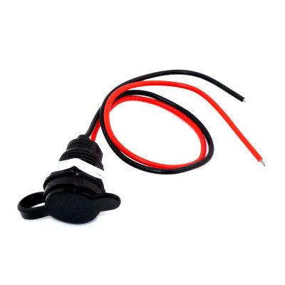 Разъём USB type C, гнездо type-C 2pin, монтажное Ø11мм, гайка, кабель 24AWG