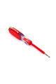 Отвертка-индикатор напряжения LED, сменная насадка, 100-500V, Red
