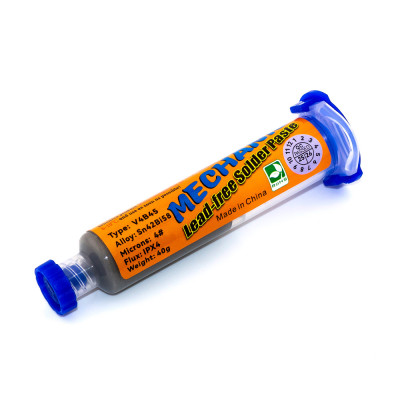 Solder Paste V4B45, MECHANIC, Flux IPX4, 40г, в шприце, 138°С