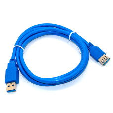 Подовжувач USB 3.0, штекер АM - гніздо АF, синій, v.3.0, 1.5м