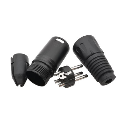 Штекер XLR 3pin, тип 5, корпус metal чорний