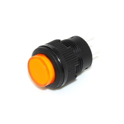 Кнопка без фиксации R16-503BD, 3A, 4pin, LED 2.4V, (ON)-OFF