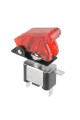 Тумблер з кришкою SAC-01 + ASW-07D, LED 12V, 20A, red